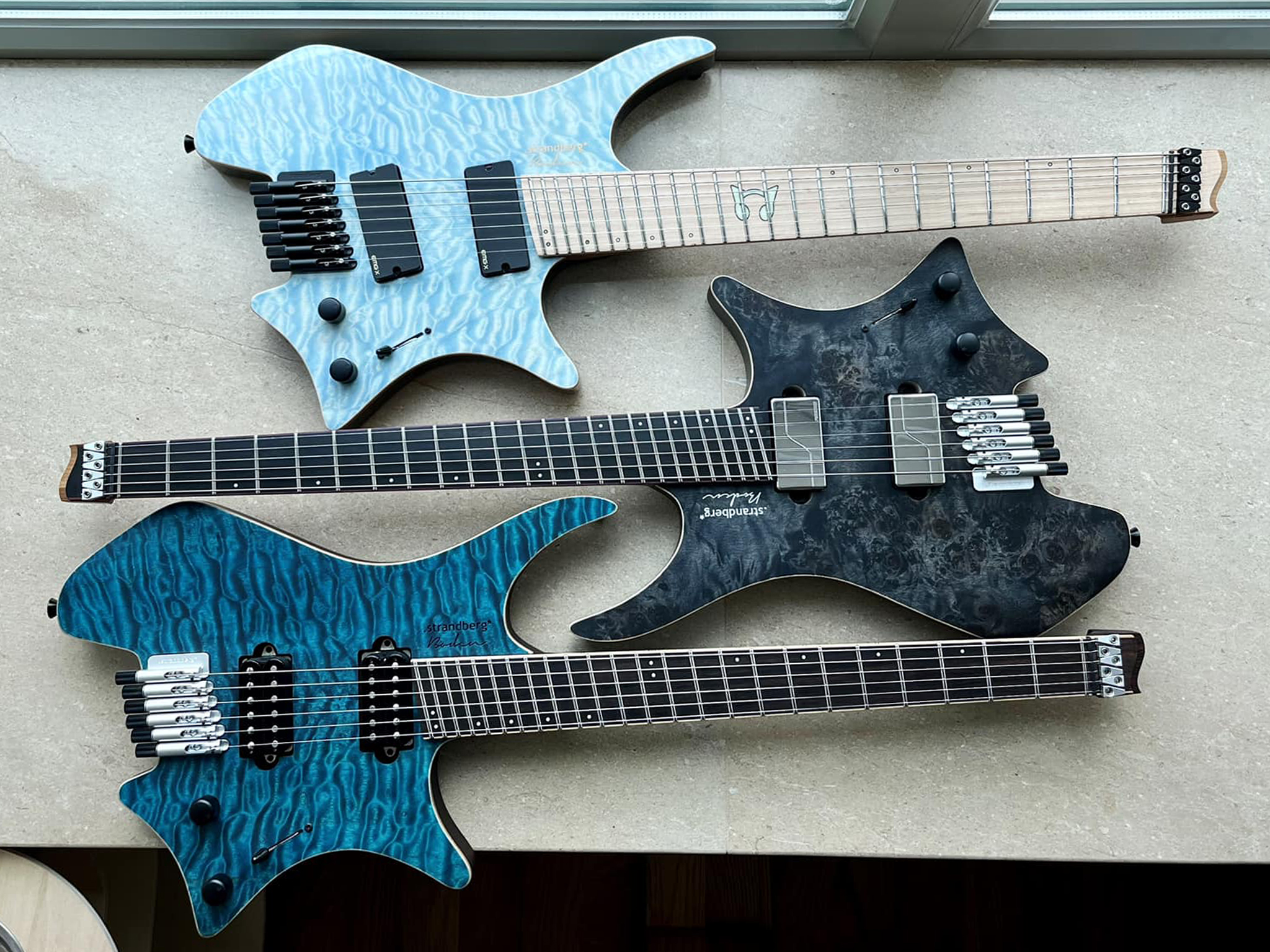Three shades of blue with a view from .strandberg* owner 
