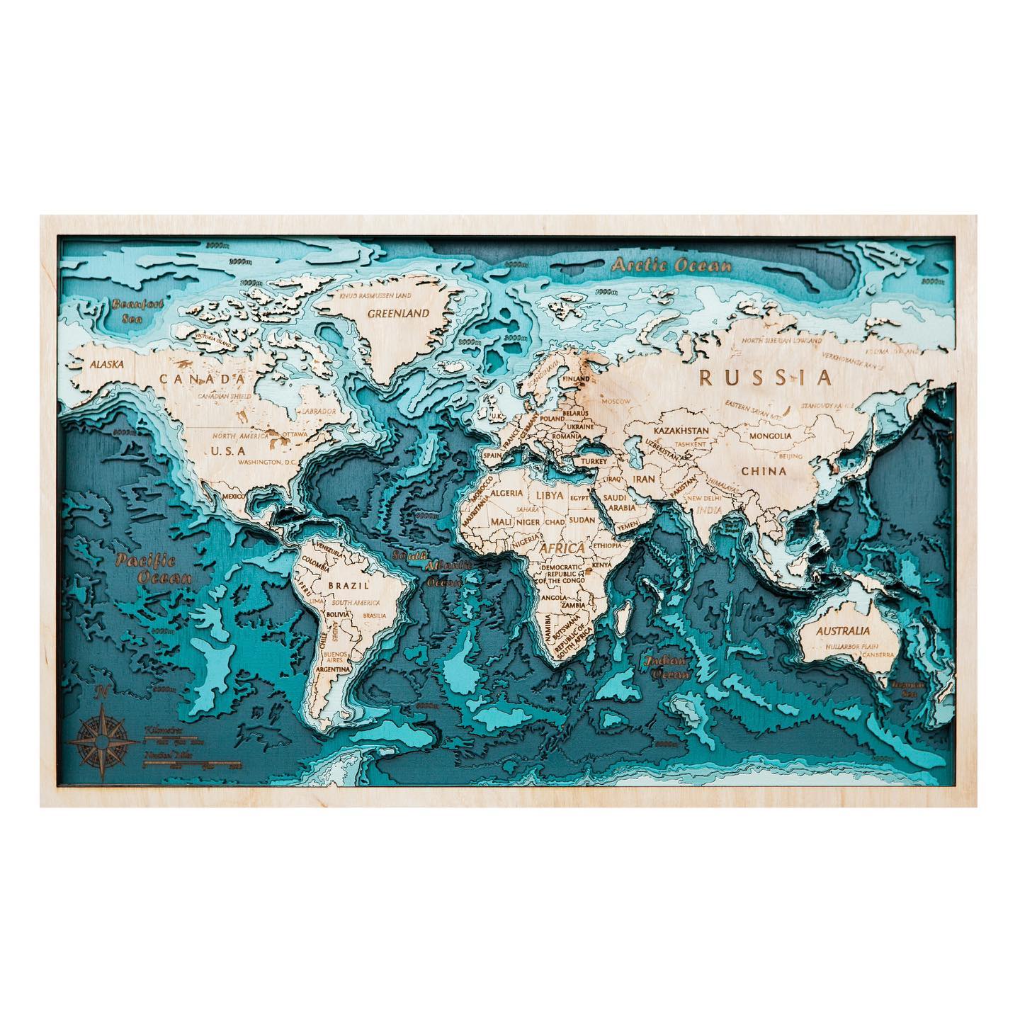 Datomap - 🗺️多層木製世界地圖🗺️ ** 預計製作時間 2-3 星期...