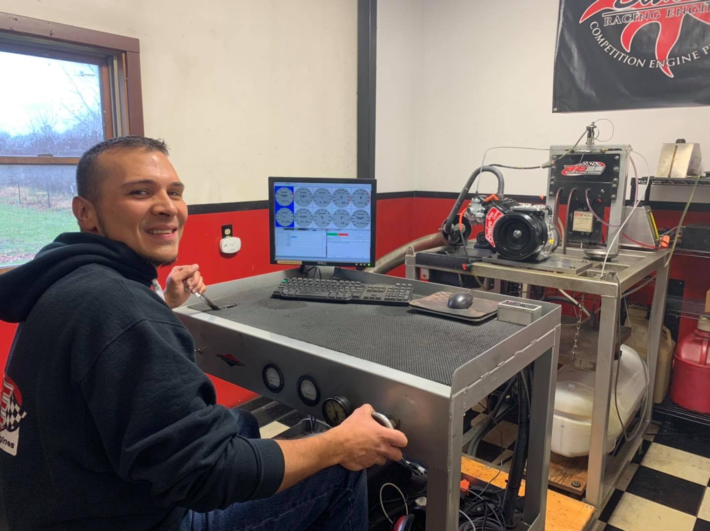BRE - Javin spending time on state of the art BRE Dyno...