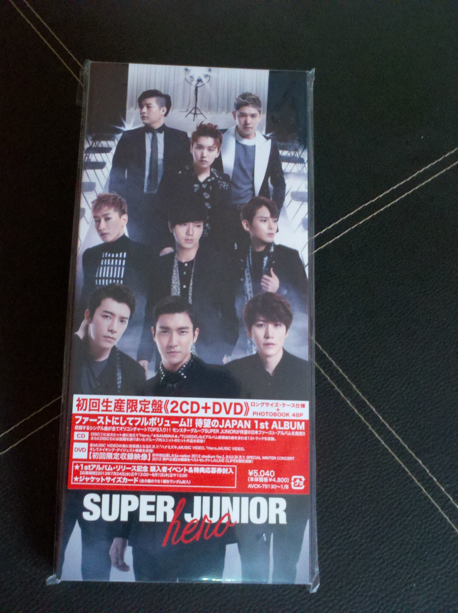Sr. - SUPER JUNIOR - Hero ~ 1er ALBUM JAPONES! | VERSION 2 CD'S +