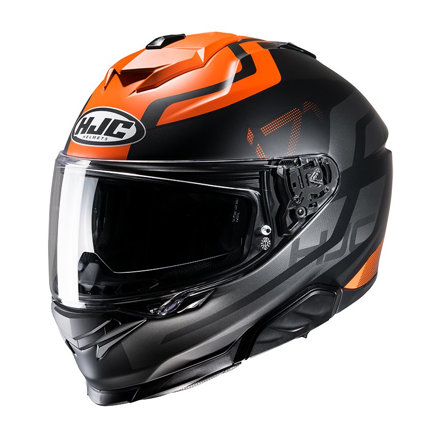 hjc c70 boltas helmet NIAN ACS (Advanced Channeling Ventilation System) full front to back airflow flushes heat and humidity up and out HJC C70 Koro Full-Face Helmet