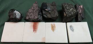 Is there a color chart for identifying minerals?