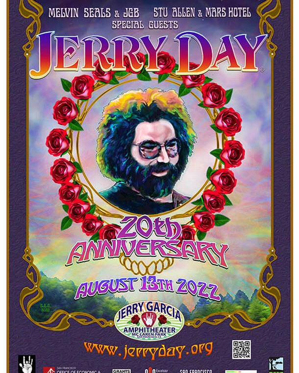 Jerry Day 2026 - August 1st Jerry Garcia Amphitheatre San
