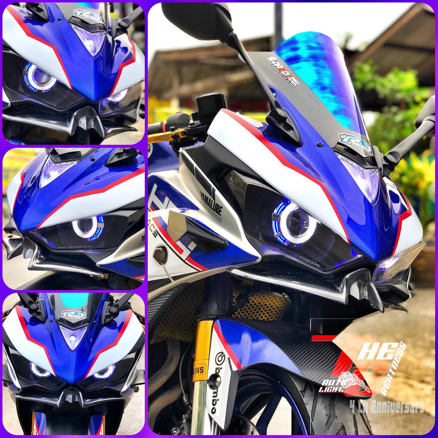 T.G-auto Light - YAMAHA YZF R3 โปรเจ็คเตอร์ วงแหวน 2 ชั้น...