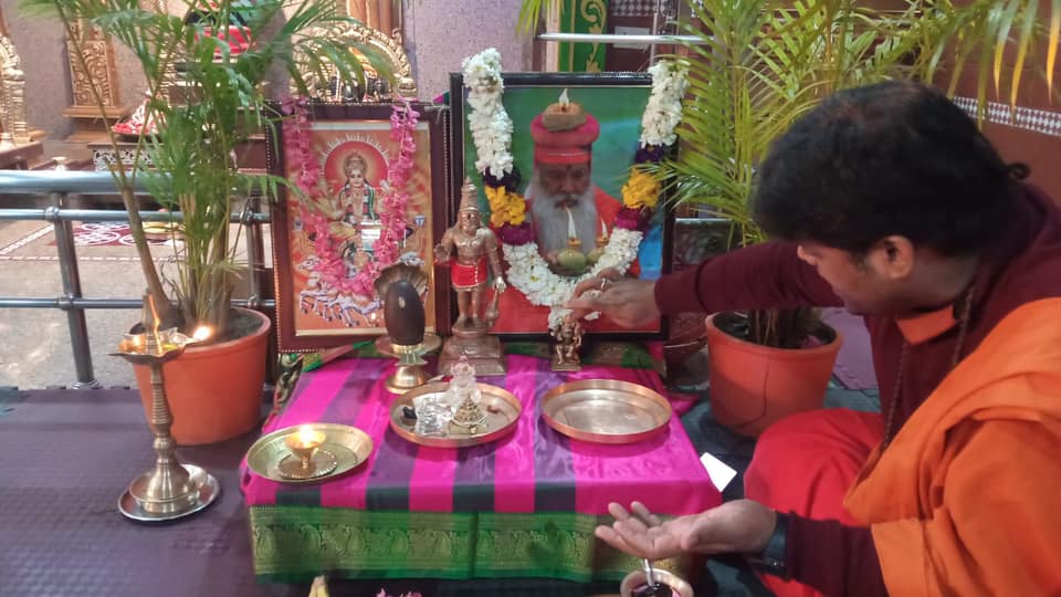 Morning Abhisheka and Puja • Ratha... - Hanuman Dwarka Mandir