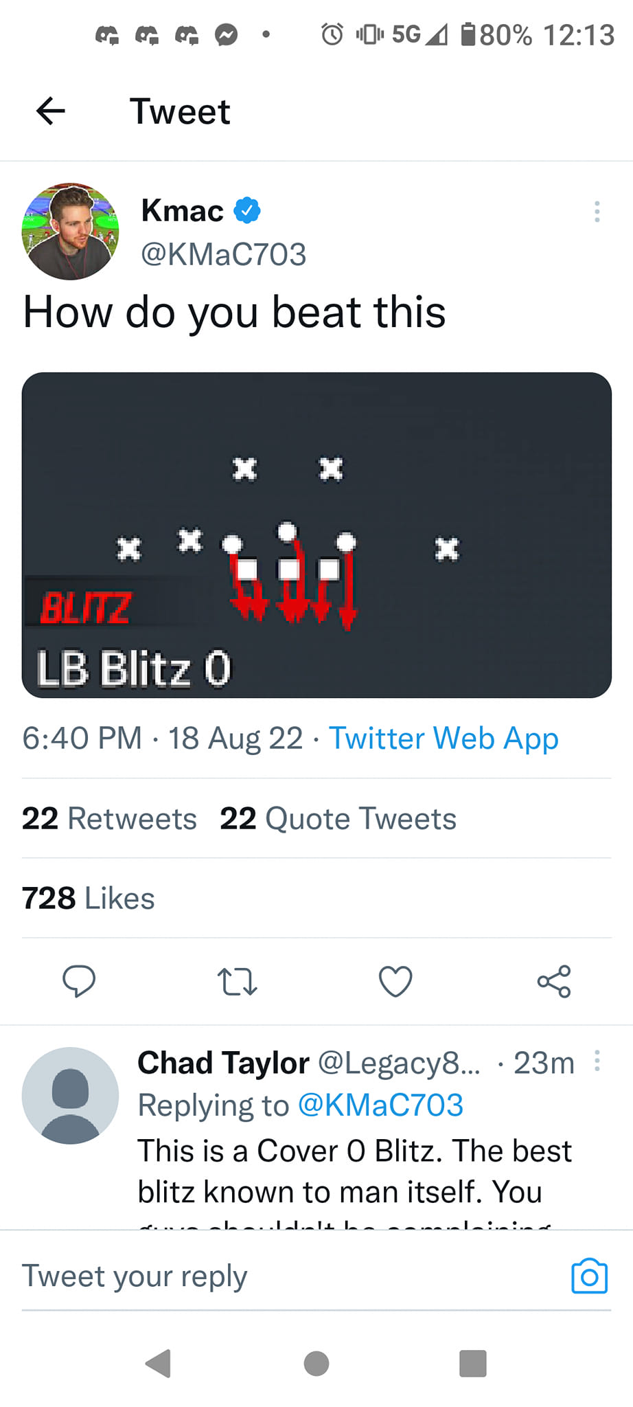 Is a high-frequency Cover-0 blitz scheme a brilliant tactical play