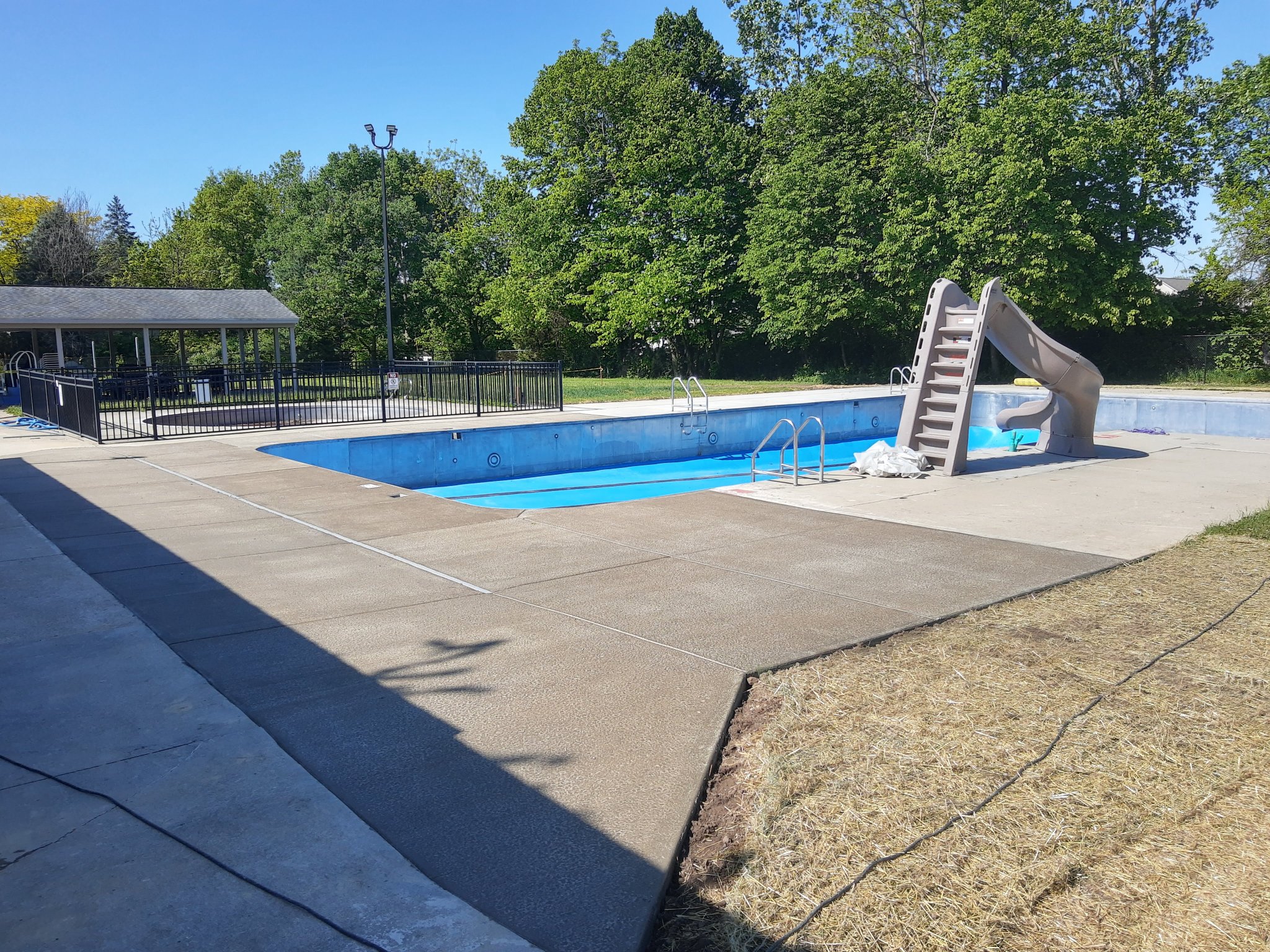 The final section of concrete was... - Chevington Woods Pool | Facebook