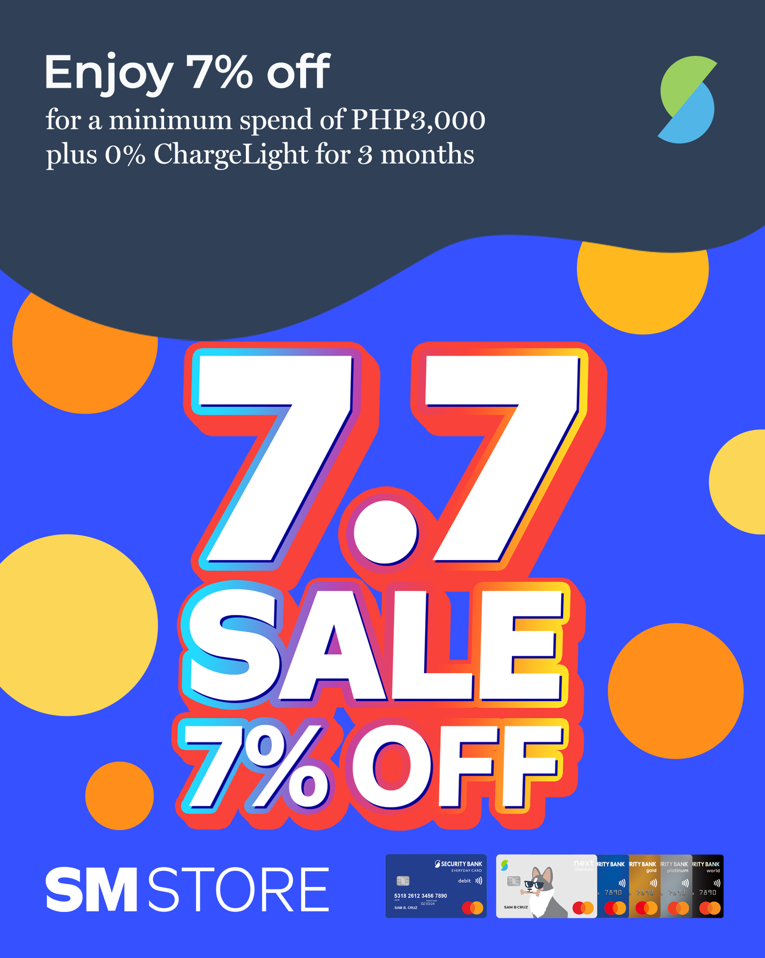 Security Bank - Enjoy 7% off* using your Security Bank Mastercard debit ...