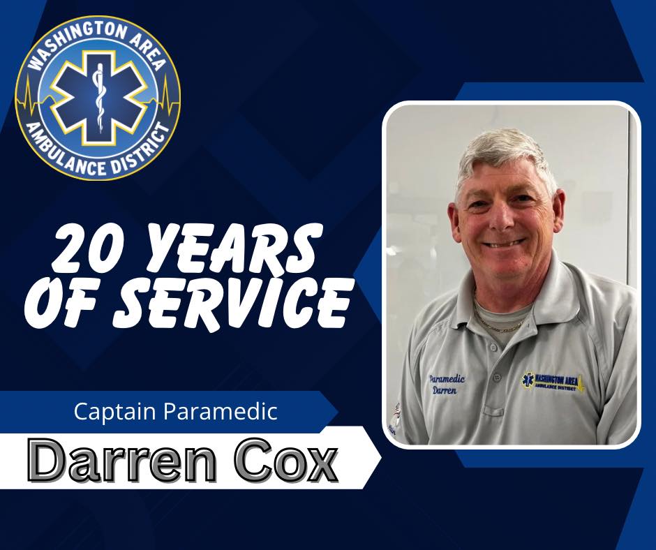 Washington - Today we would like to recognize Darren for his 20 years ...