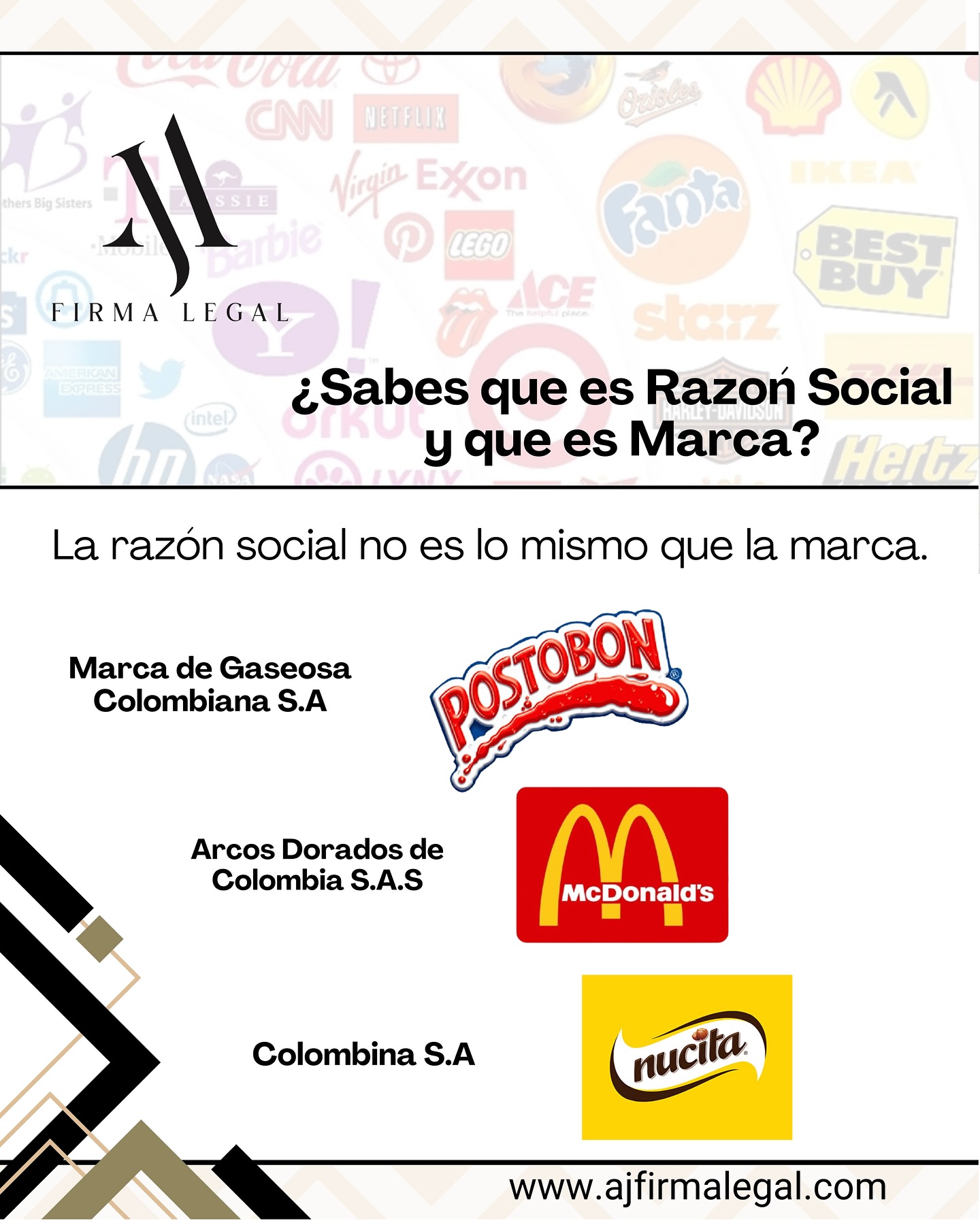 AJ - ¿Sabes qué es razón social y cómo se diferencia de una marca? 🤔 👉 ...