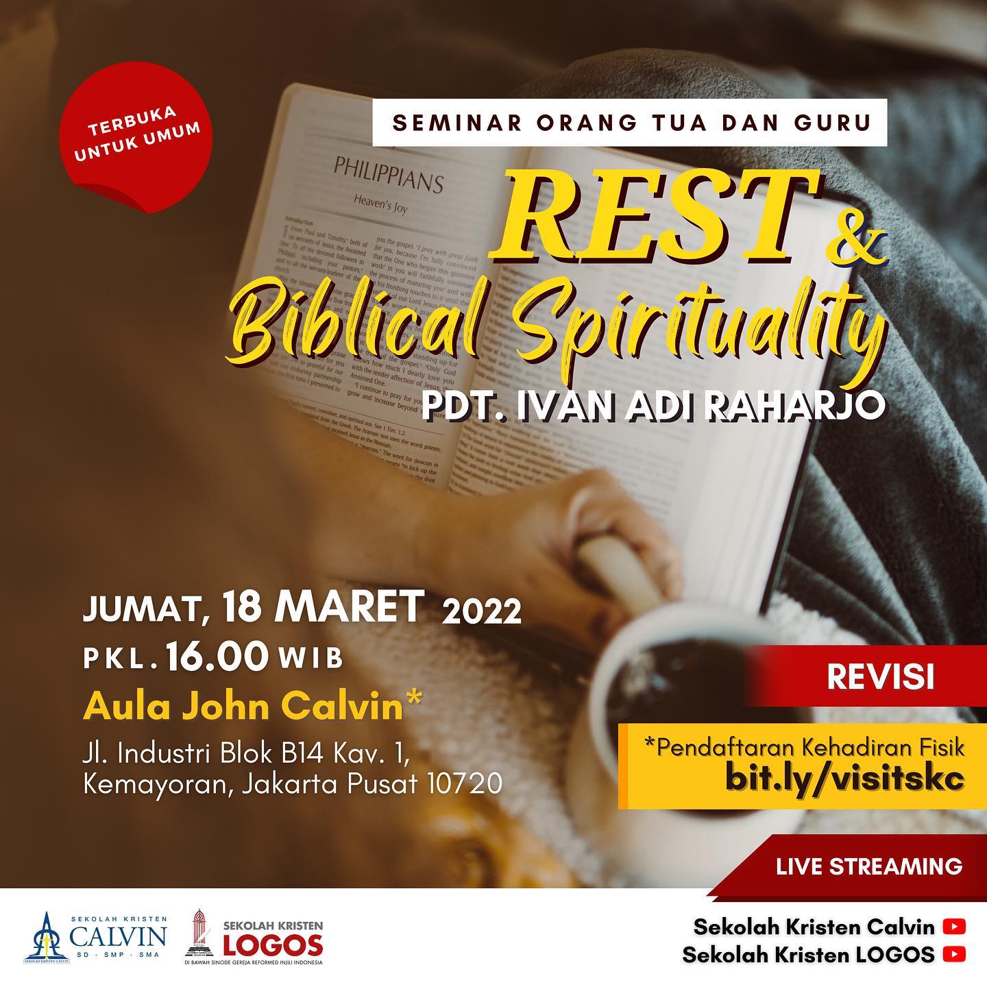Sekolah - [REVISI] Seminar Orang Tua dan Guru Sekolah Kristen Calvin ...