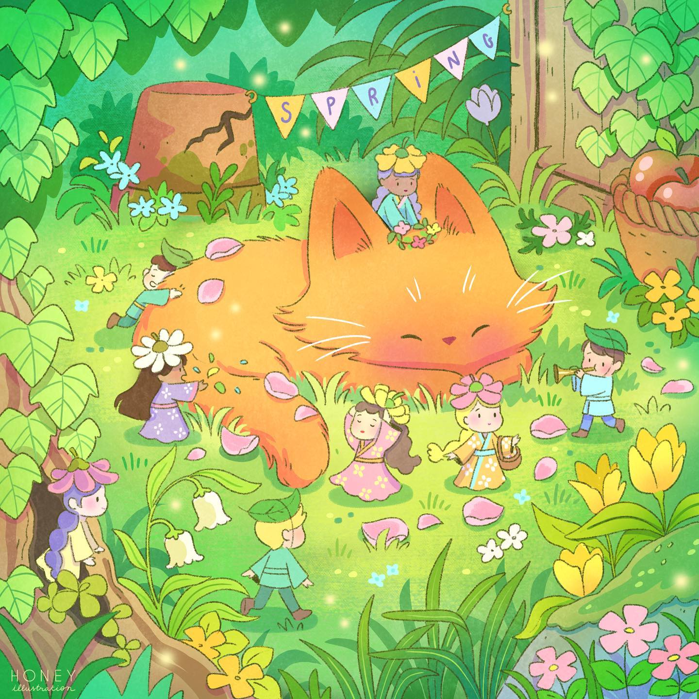 Honey - Happy spring day 🌷🍃the littles humans of the...
