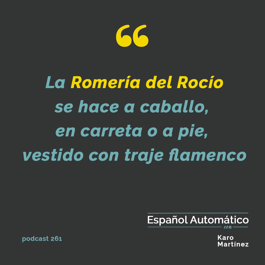 ¿Conoces la Romería del Rocío? ¿Ya... - Español Automatico | Facebook