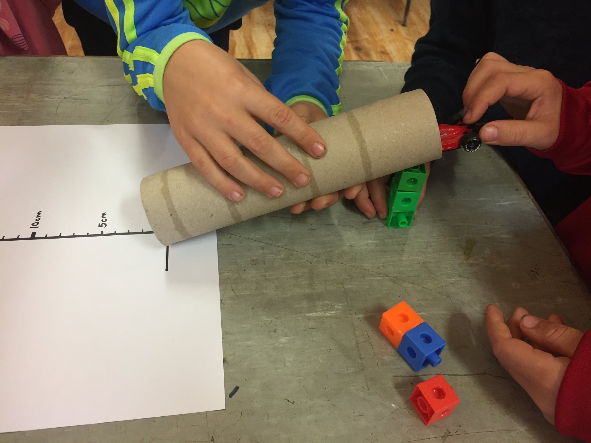 MathStars - We made a ramp using unifix cubes and measured how far the ...