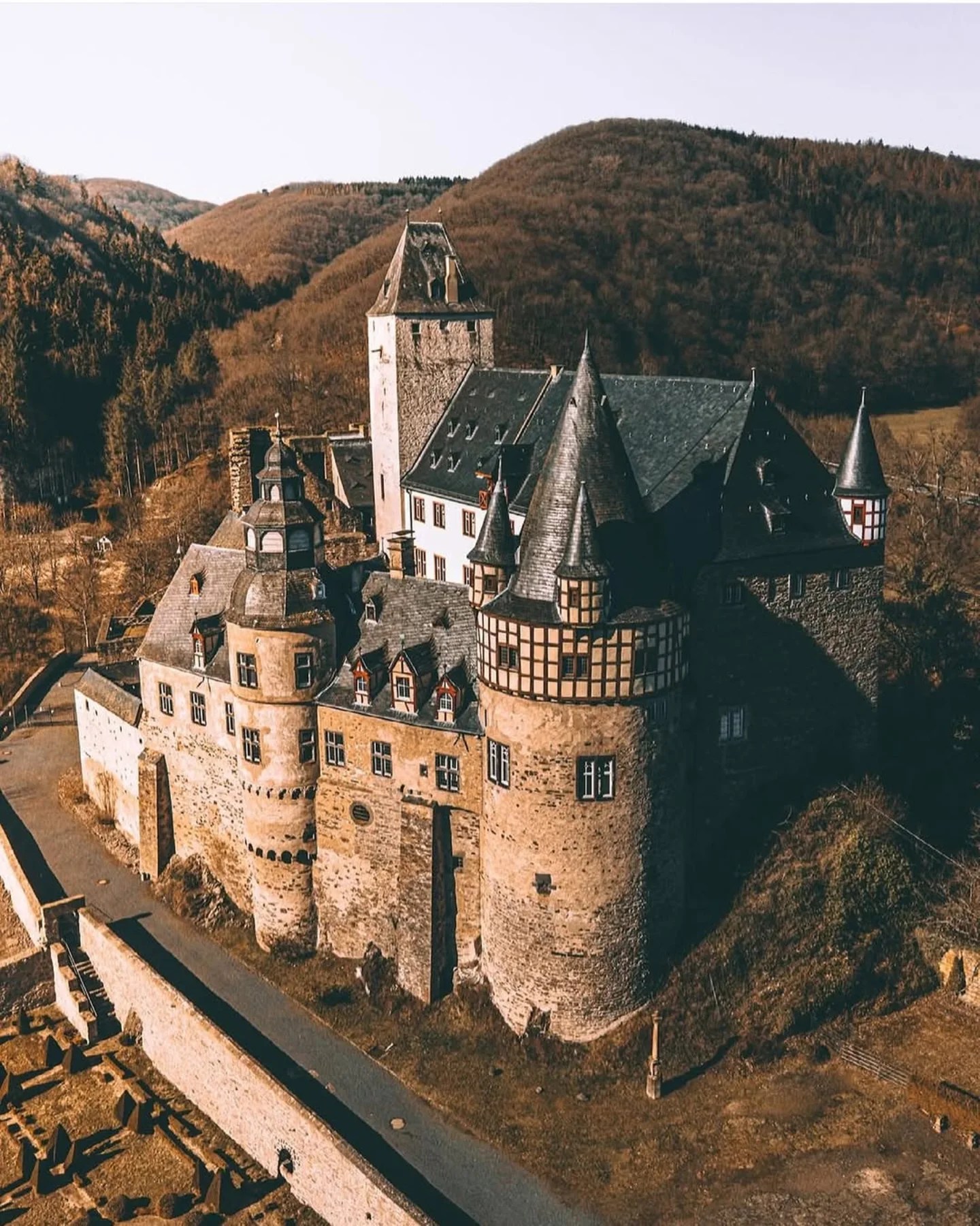 Burresheim castle in Rhineland-Palatinate, Germany