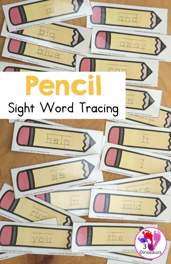 3 Dinosaurs - Free Sight Word Pencil Tracing Card... | Facebook
