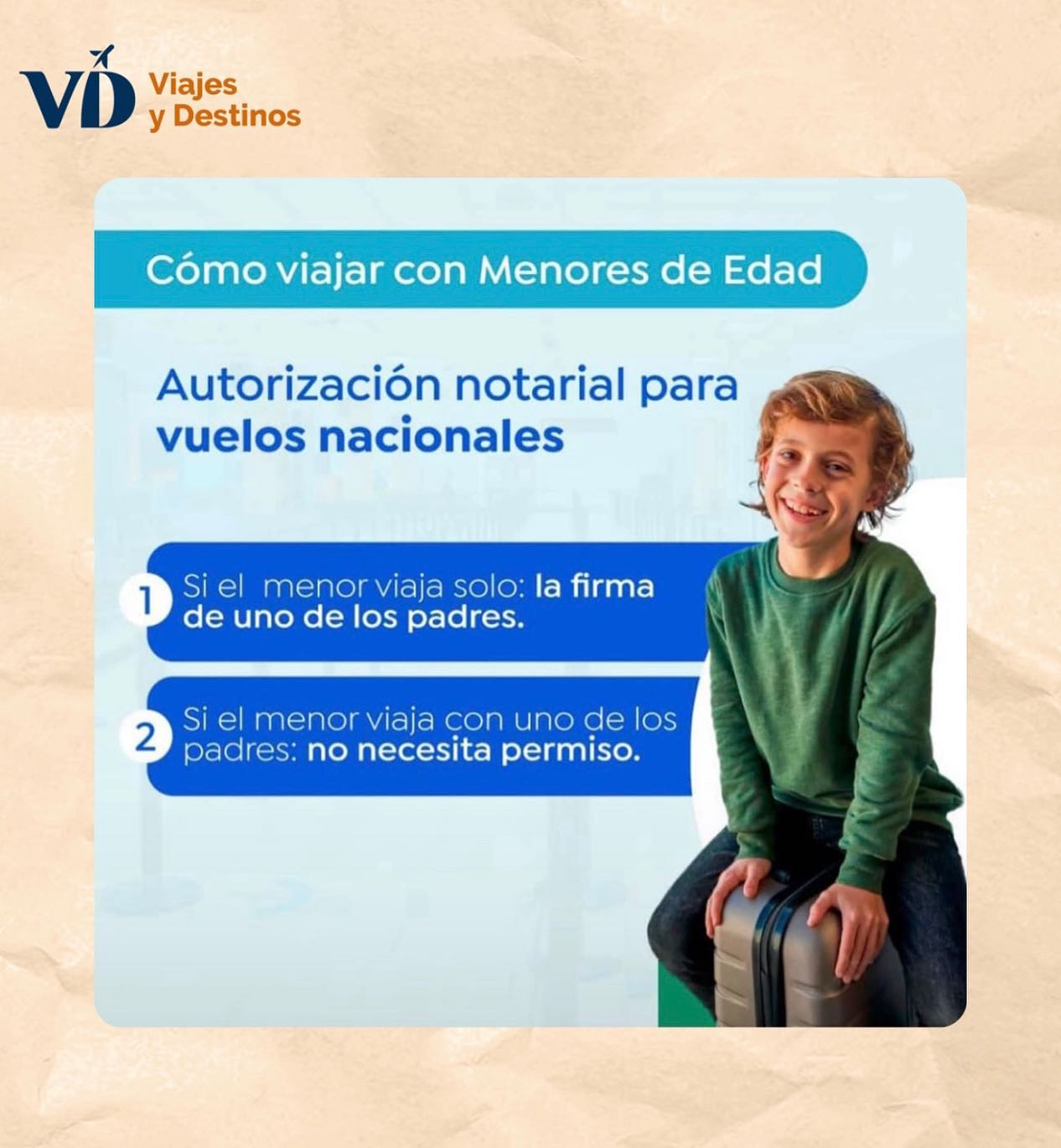 ¿Cómo viajar con menores de edad?... - Viajes & Destinos SAC