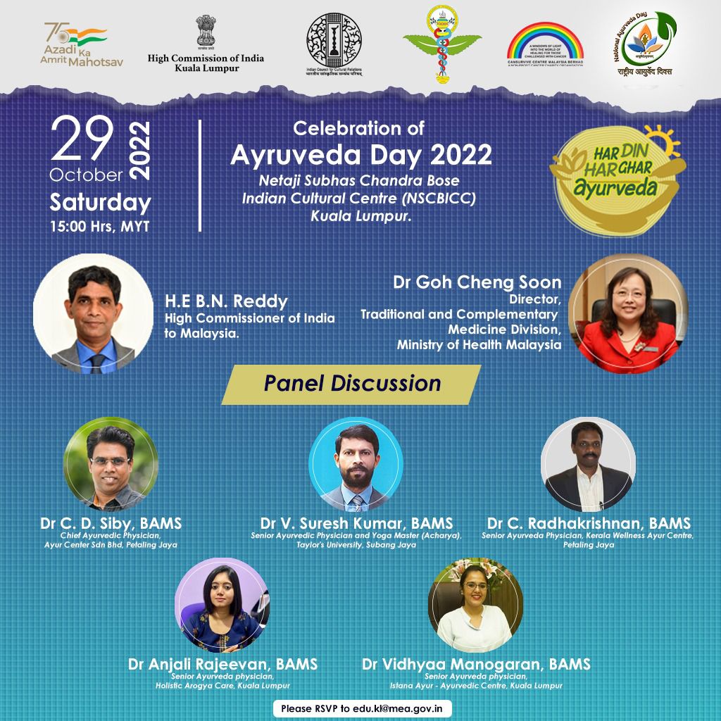 Celebration of Ayurveda Day 2022... - Cansurvive Malaysia