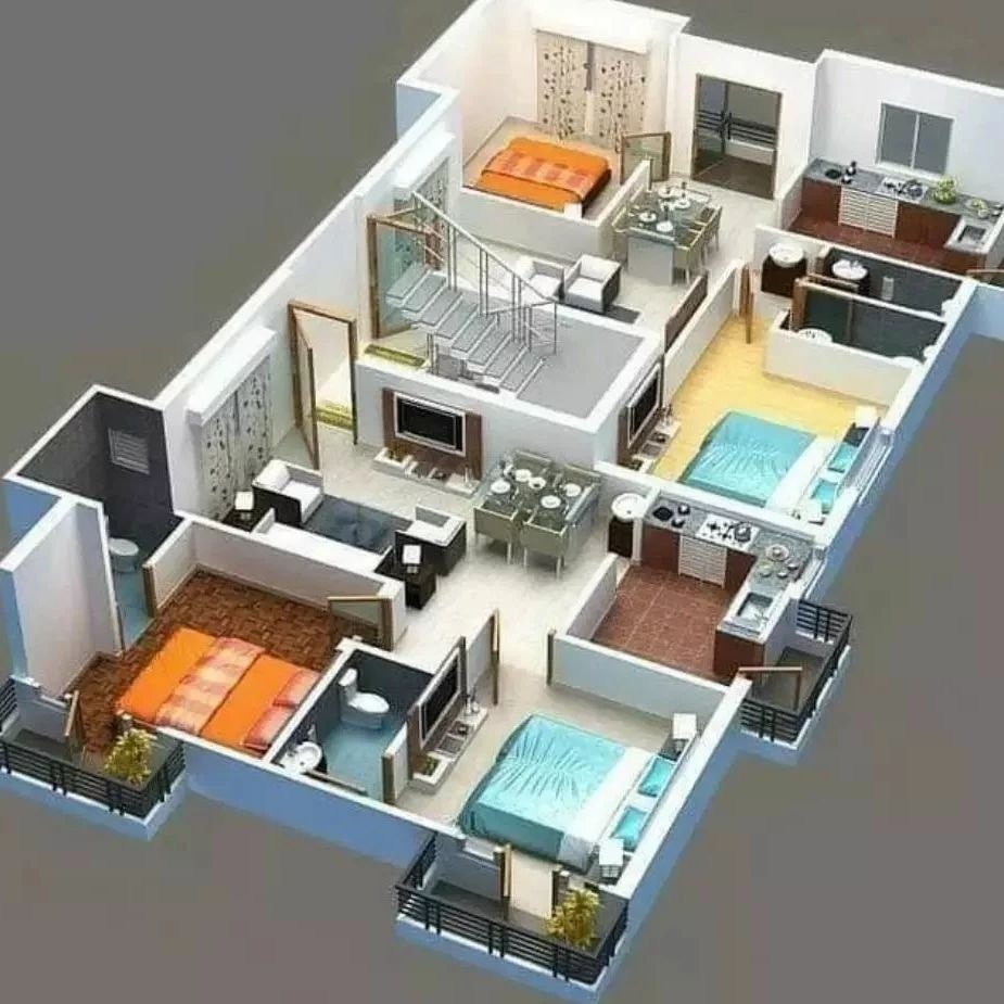 Maddy Interior - ️ 3D Floor Plan Designs 😍