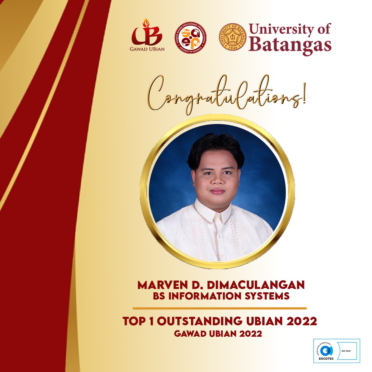 Congratulations to our GAWAD... - University of Batangas | Facebook