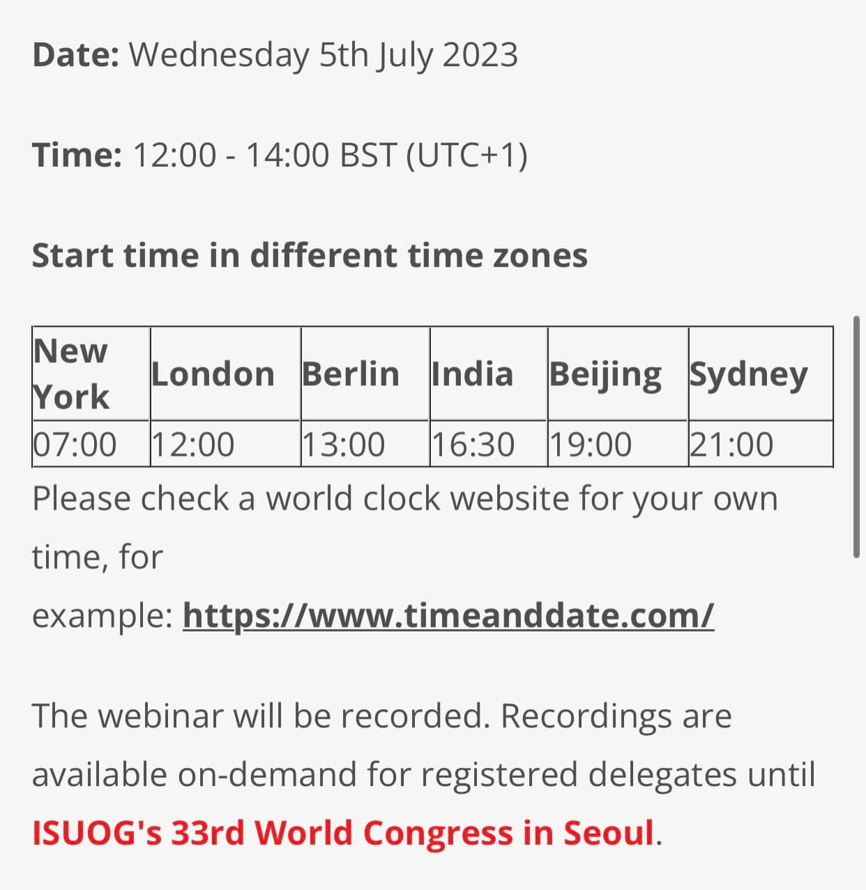 World Association for Trainees in Obstetrics and Gynecology (WATOG)