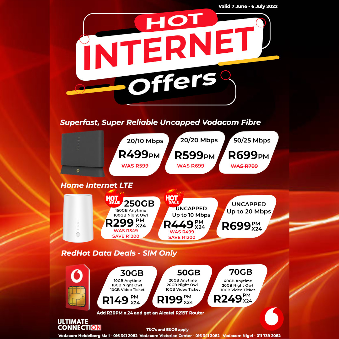 VODACOM - Red Hot Deals🔥NOW👏👏... - Victorian Village | Facebook