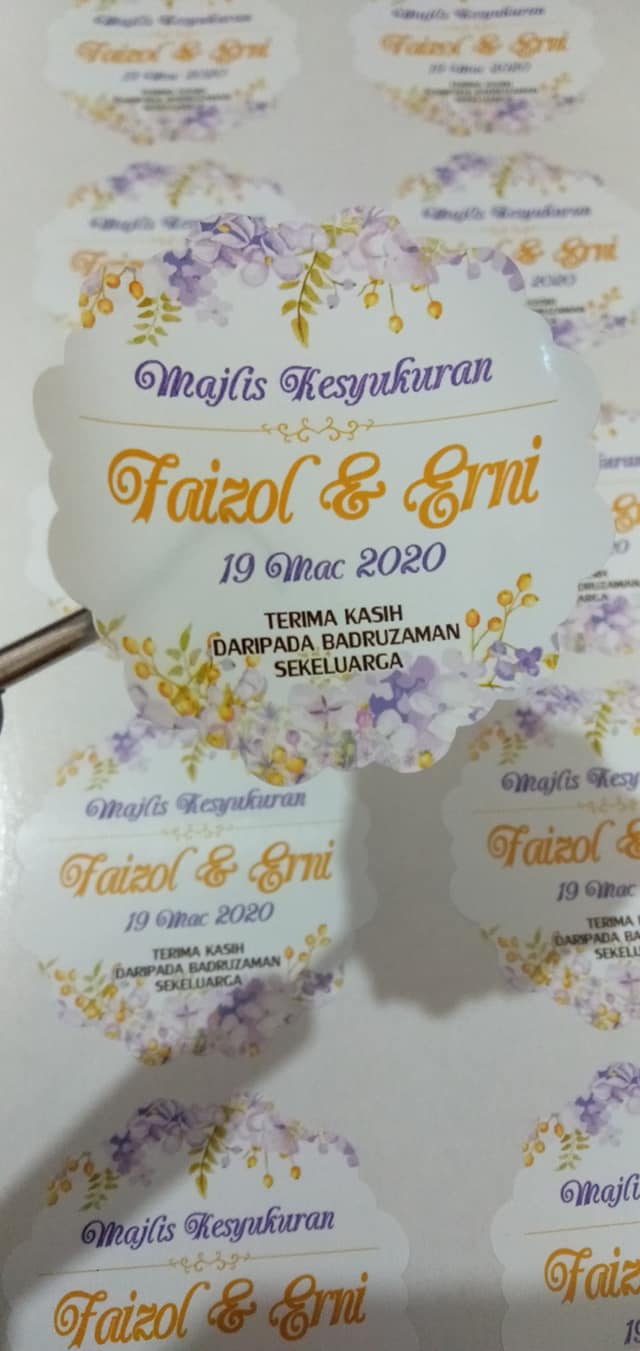 Pos STICKER MAJLIS KESYUKURAN 🤵👰 ke... - Sticker murah gilerr | Facebook