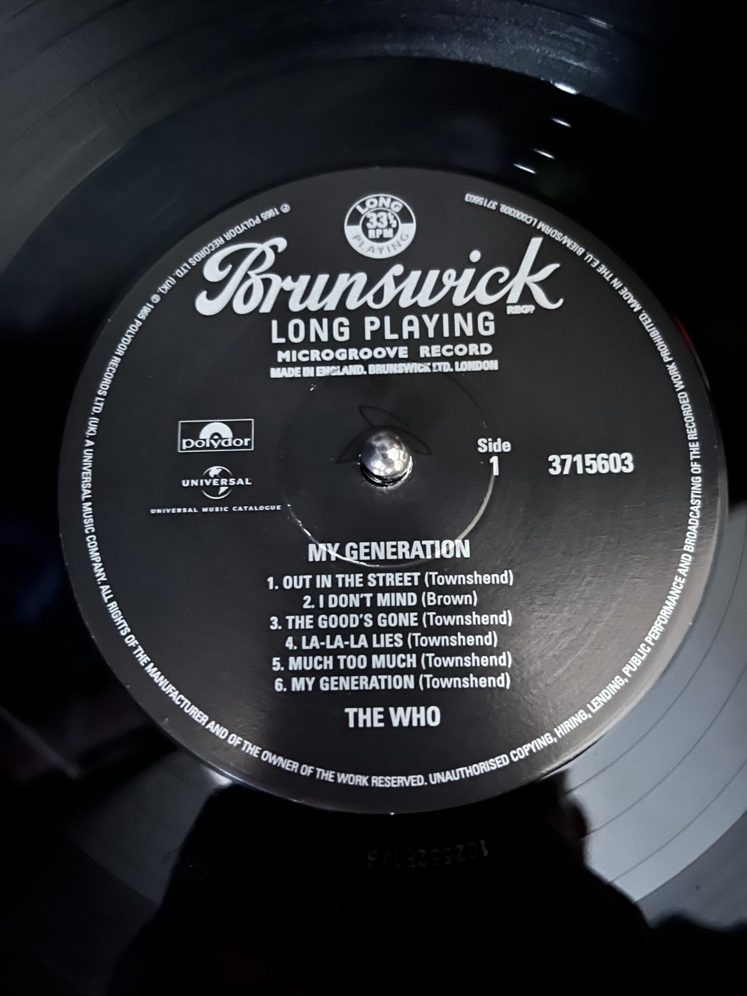 My Generation UK first press mono record