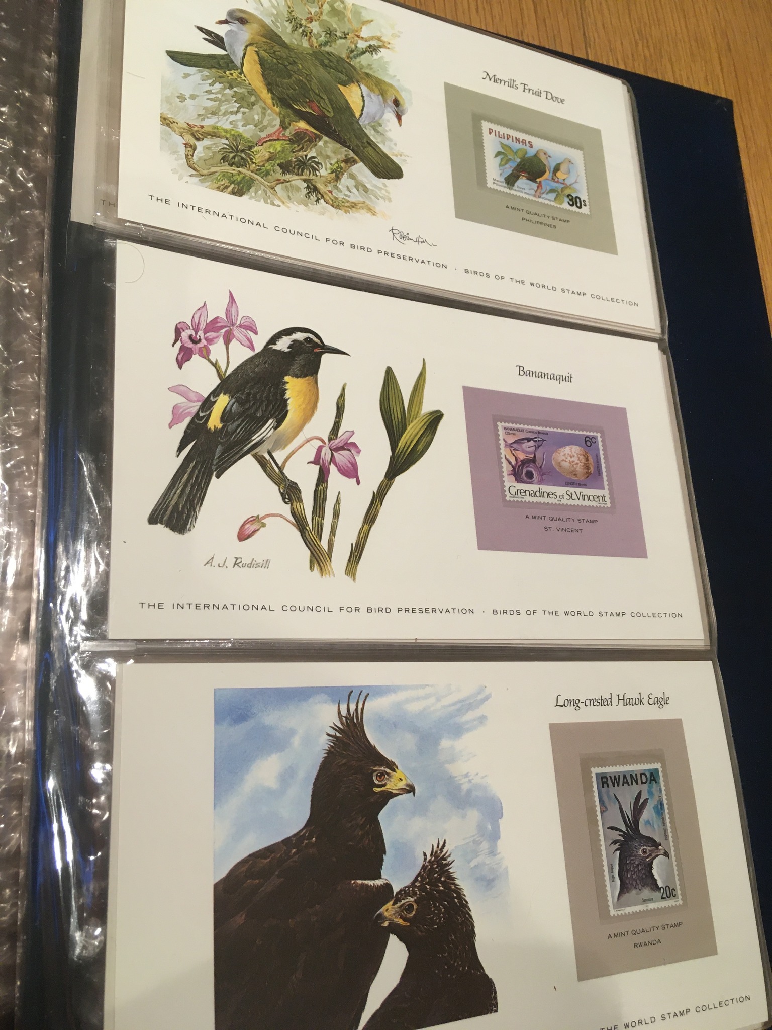 Birds of the world stamp collection for sale
