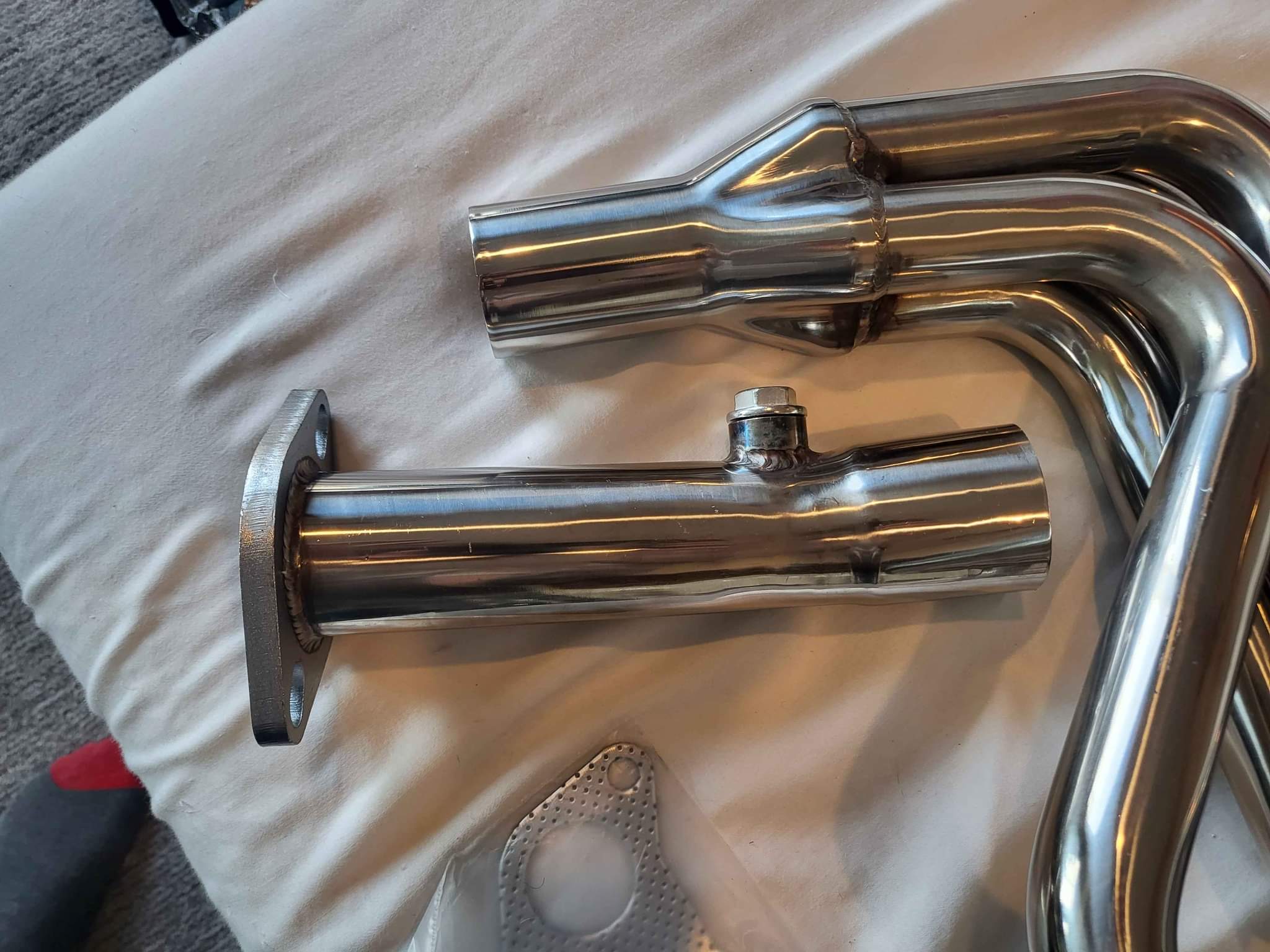 TeZet Stainless Steel Exhaust Header For 230E  1988-1993 / 2.3l 8V W1 Custom Made Product More Infos See The Product Description