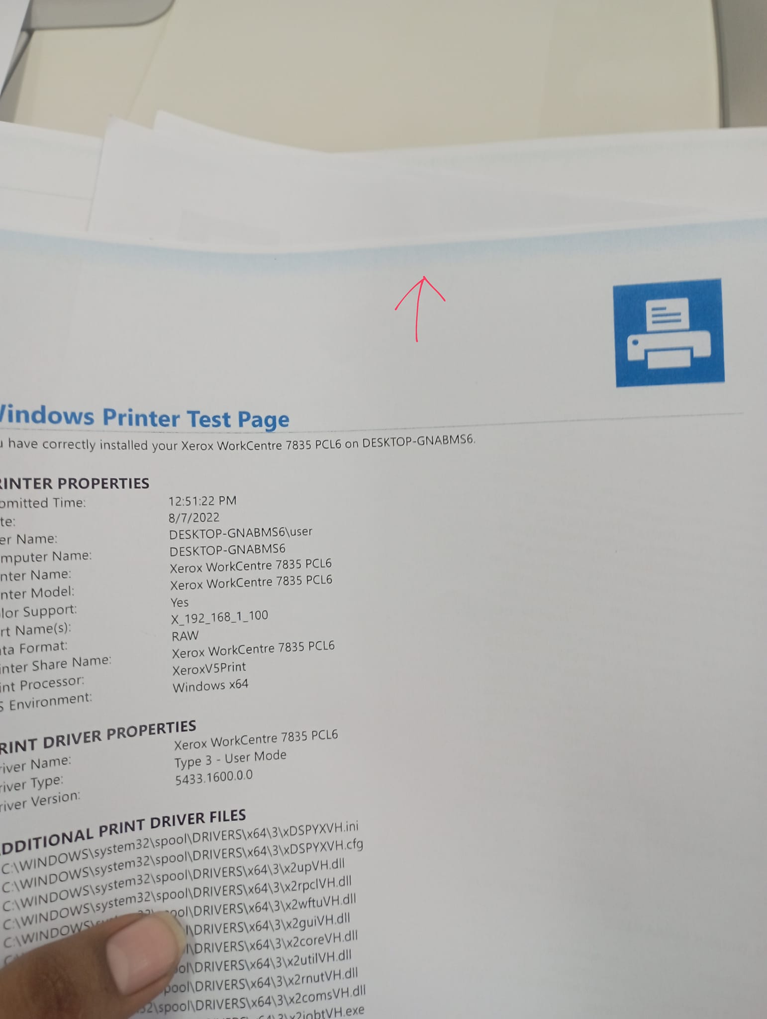 Xerox Workcentre 7855 color copy issue