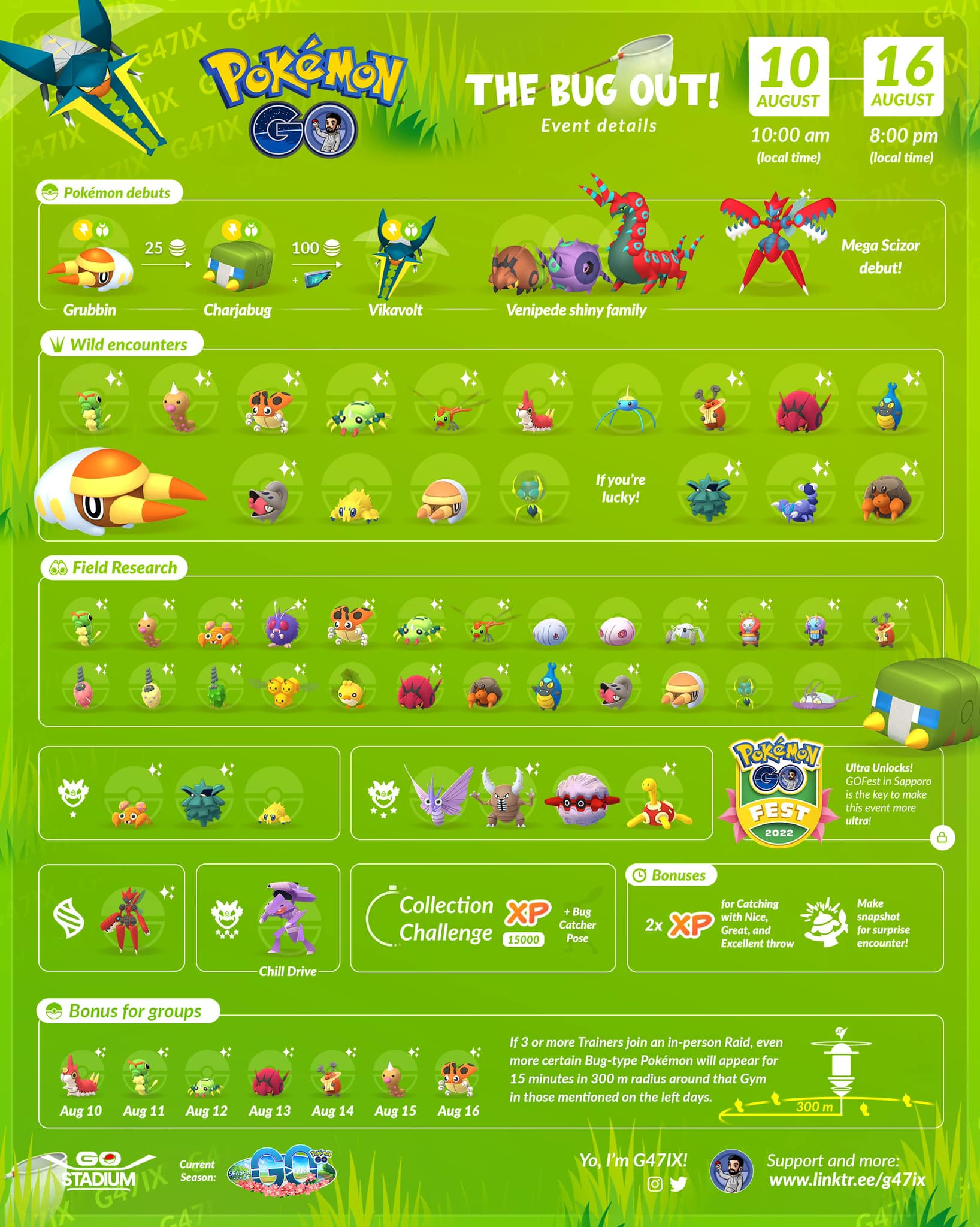 🐛 Bug Out is coming to Pokémon GO! 🆕 Blipbug debuts ✨ Shiny