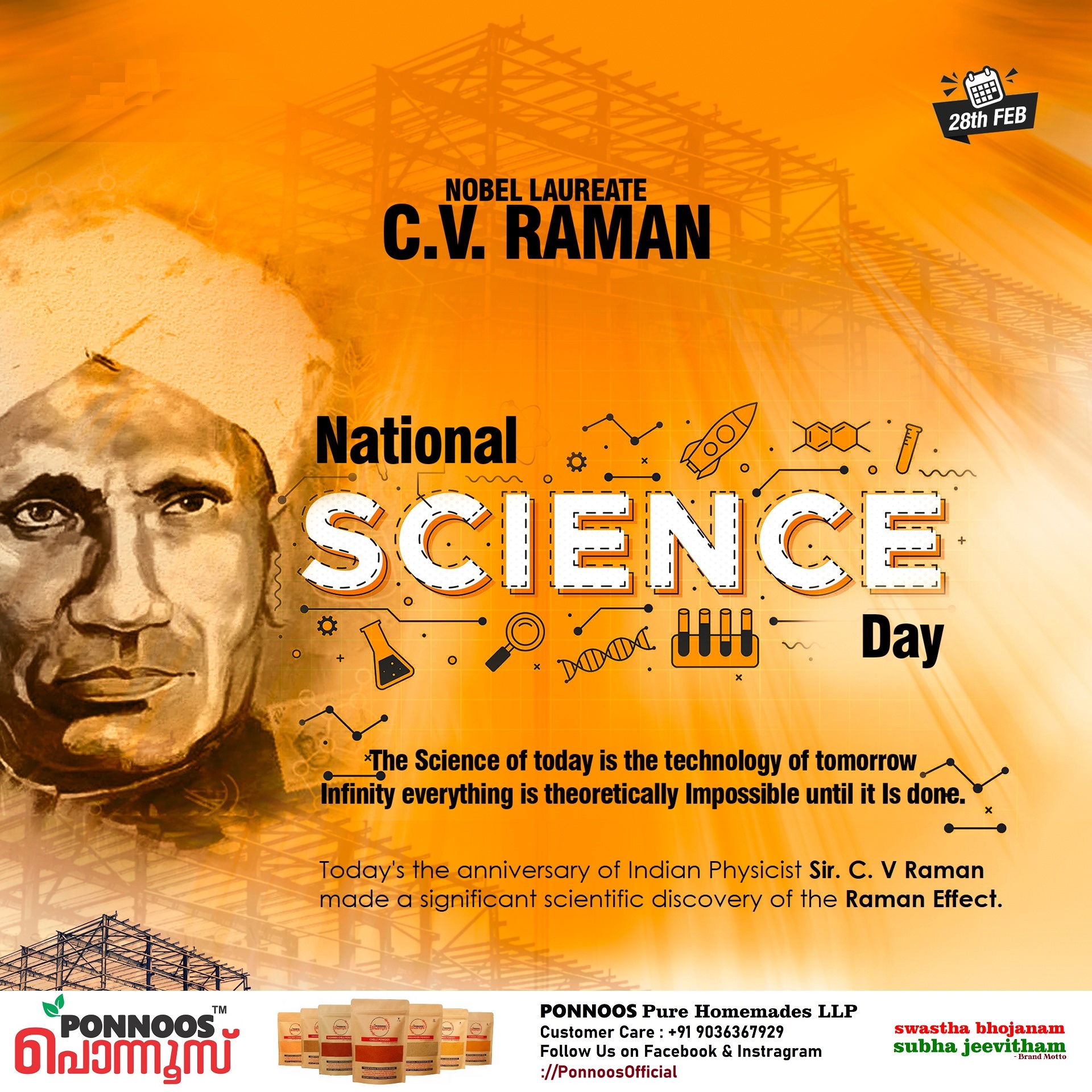 Ponnoos പൊന്നൂസ് - Today, we celebrate the brilliance of 𝗦𝗶𝗿 𝗖.𝗩. 𝗥𝗮𝗺𝗮𝗻 ...