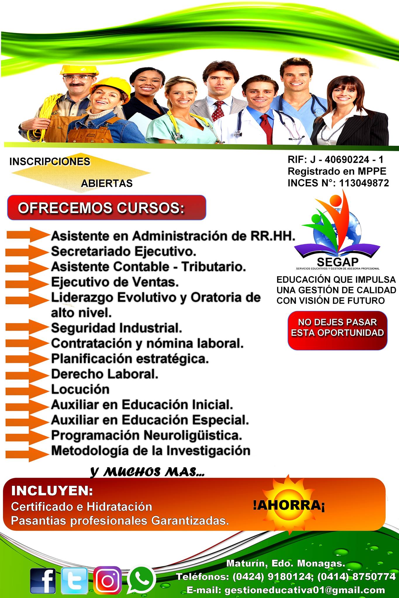 Cursos SEGAP