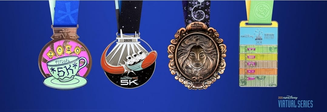 Talk about a throwback ✨ The 2026 #runDisneyVirtual Series medals