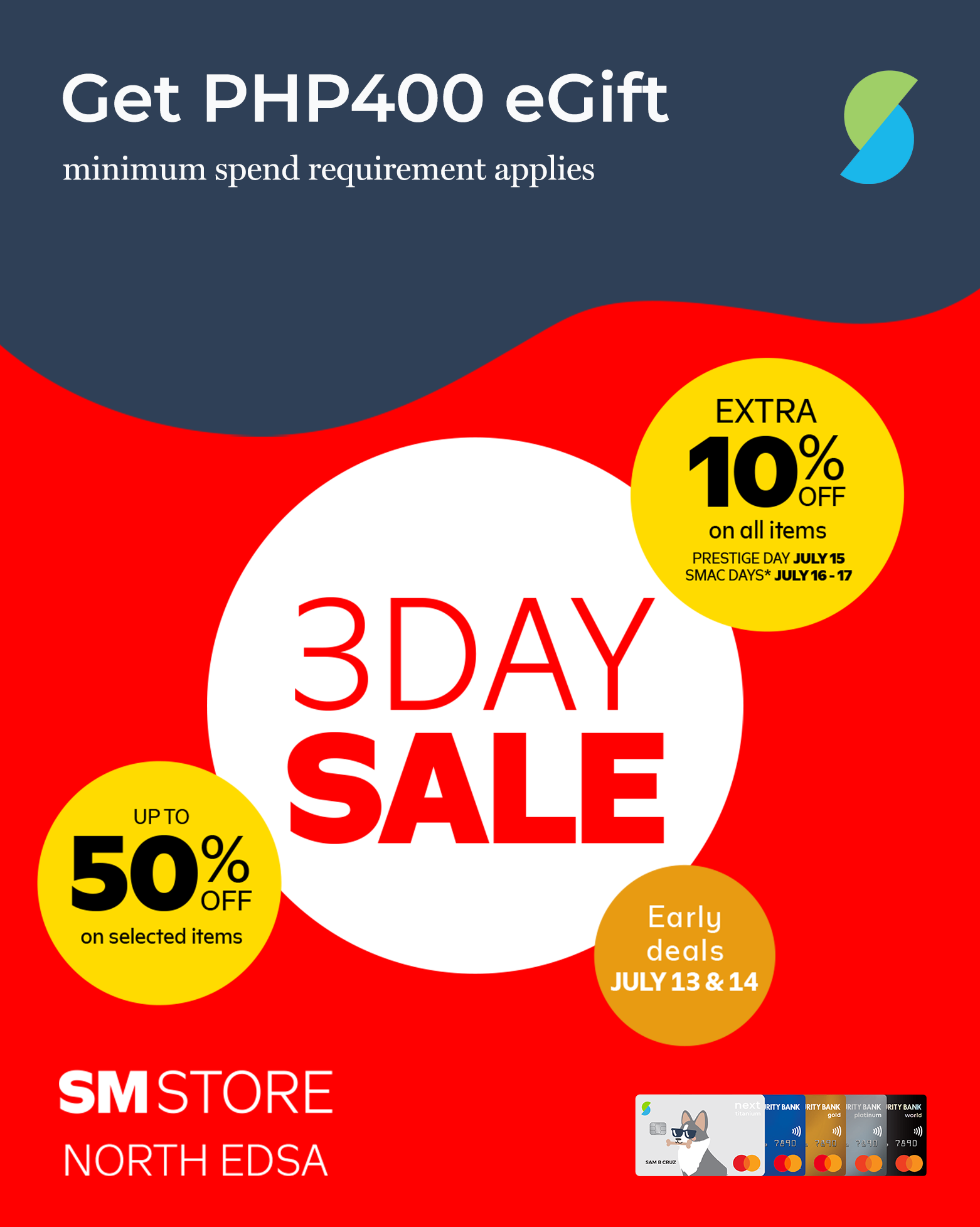 Security Bank - Enjoy up to PHP400 SM eGift when you shop... | Facebook