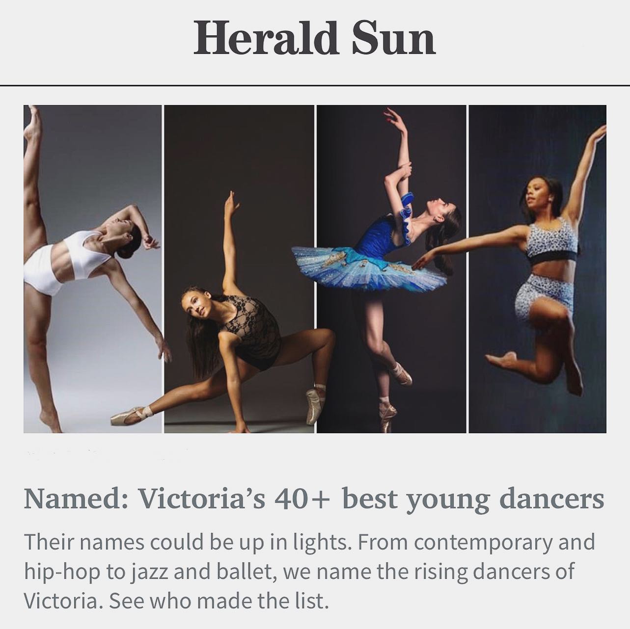 Victorias best dancers revealed:... - TDC - The Dance Company