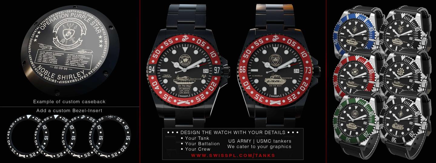 Tankers - Customizable Tanker watches designed by a former...