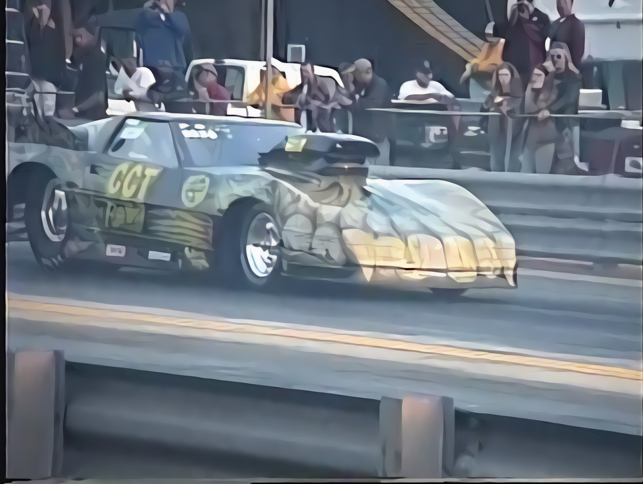 Drag - Keith Baker in his CCT Racing Corvette at Southern Dragway on 2 ...