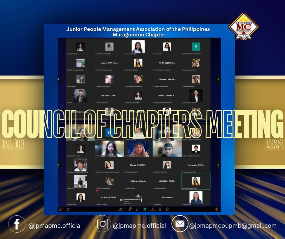 On September 8, 2024, we participated in the Council of Chapter Meeting ...