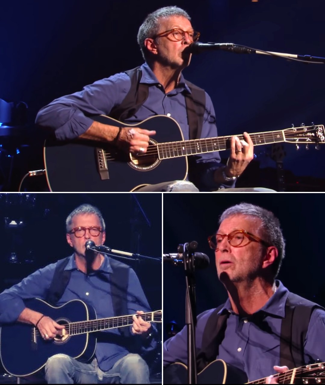 Eric Clapton showing his appreciation for Derek Trucks after Layla