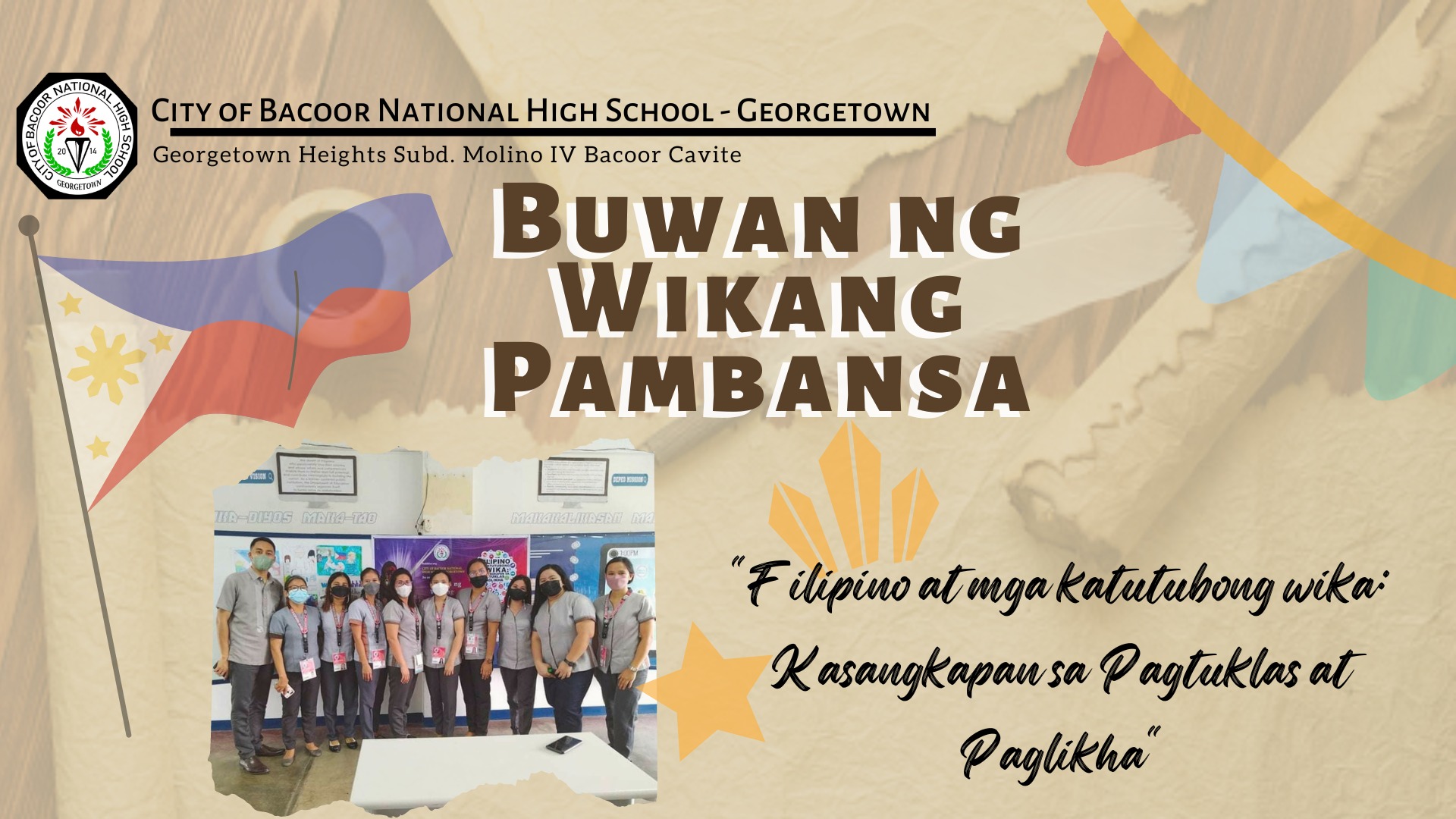 DepEd - Isang paggunita sa Pagdiriwang ng Buwan ng Wika na may temang ...
