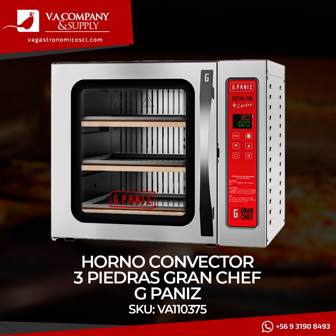VA - 🍞 Horno Convector 3 Piedras Gran Chef G Paniz - ¡La Herramienta ...