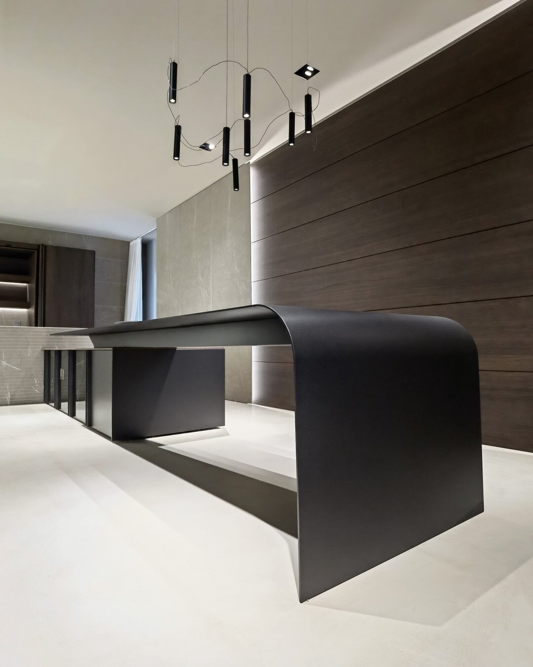 Modulnova - The new waterfall peninsula, seen during Salone Del Mobile ...