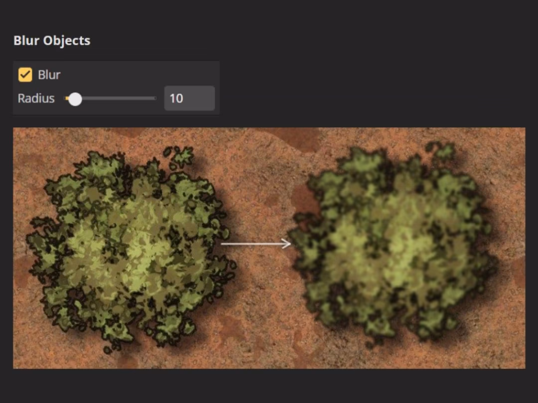 Inkarnate - 🆕 New Feature: Blur Objects 🆕 . You can now blur objects ...
