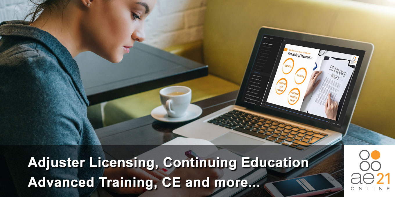 AE21 Online Adjuster Training