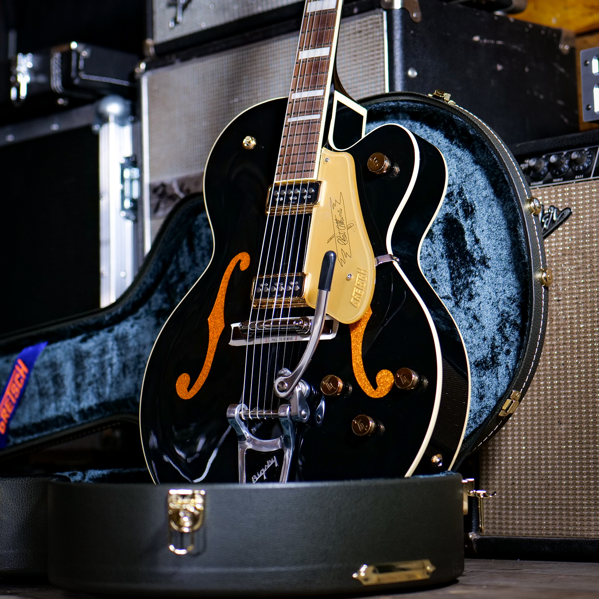 Just in: 1978 Gretsch Atkins Super Axe with built in Phaser and