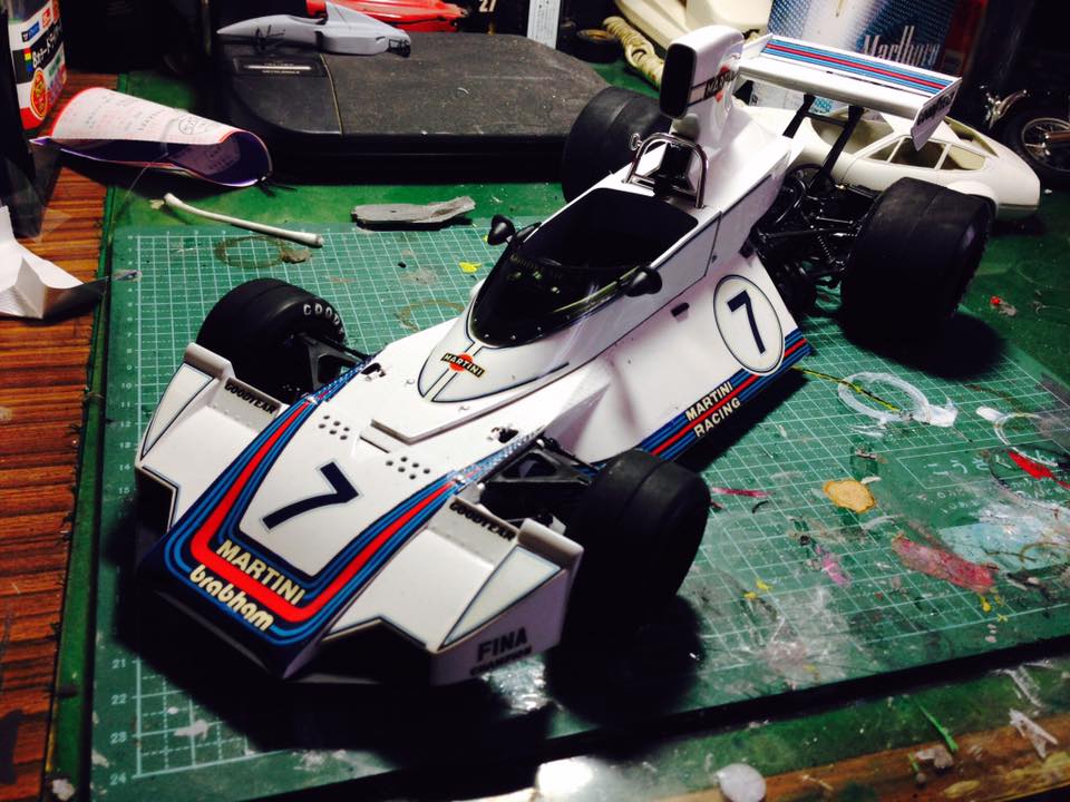 1/12 Brabham BT44B Tamiya Kits Add some details.