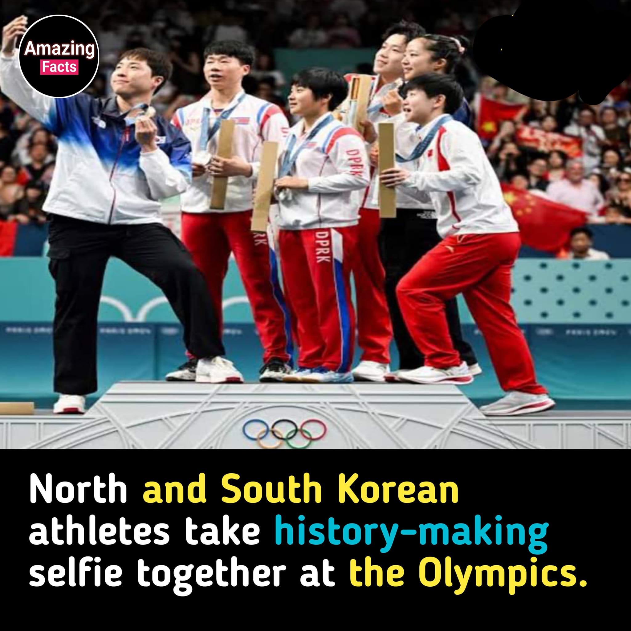During the Olympics, North and South Korean athletes made 