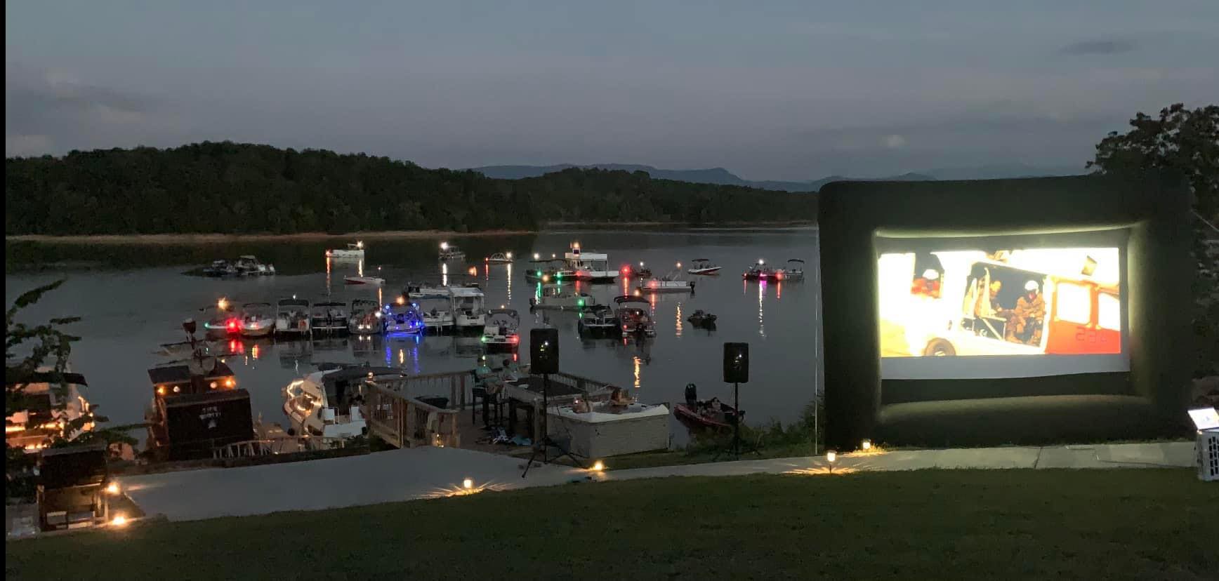 Movies on Douglas Lake-Boat Drive In